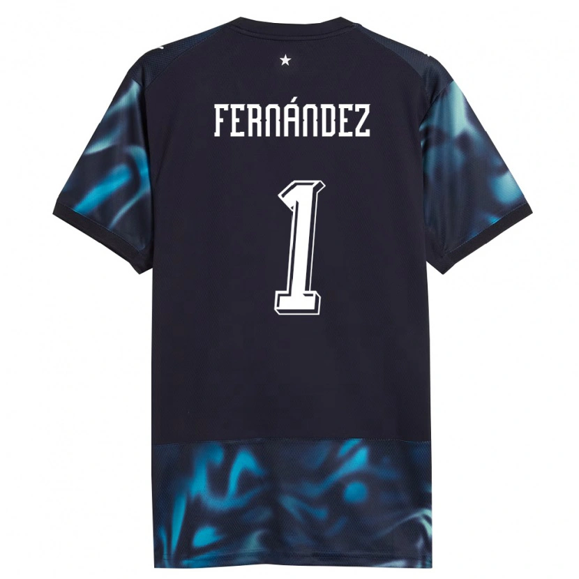 Danxen Men Paraguay Matías Fernández #1 Navy Sky Blue Away Jersey 26-28 T-Shirt