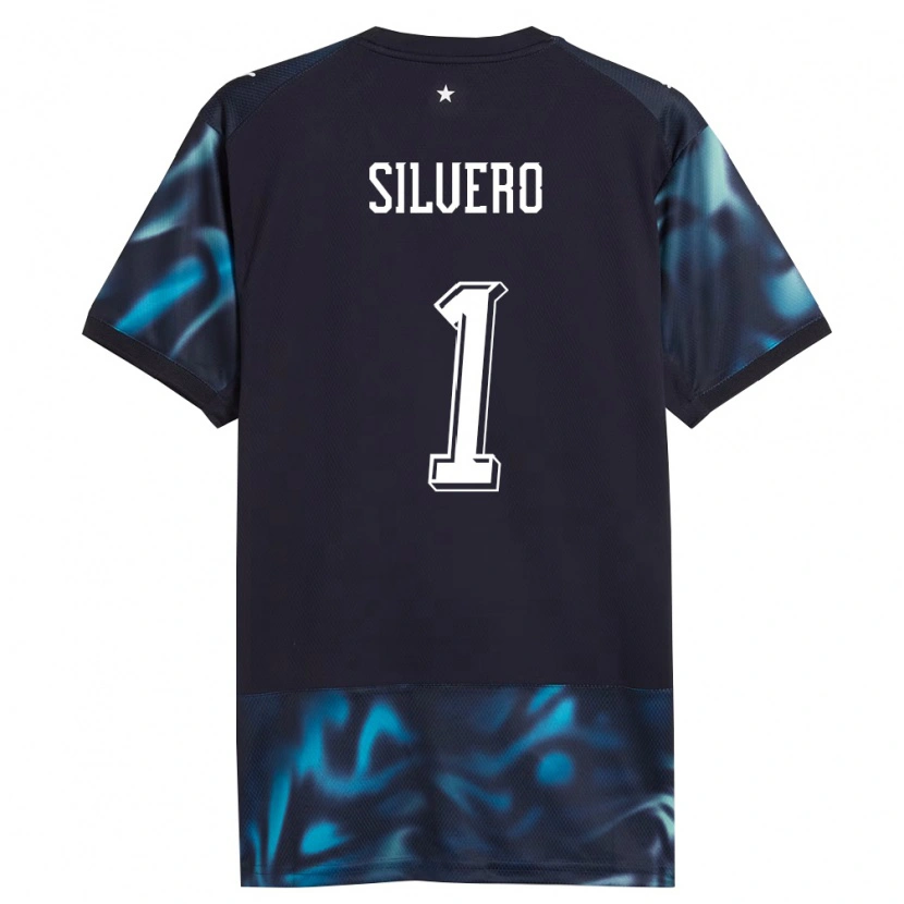 Danxen Men Paraguay Lucas Silvero #1 Navy Sky Blue Away Jersey 26-28 T-Shirt