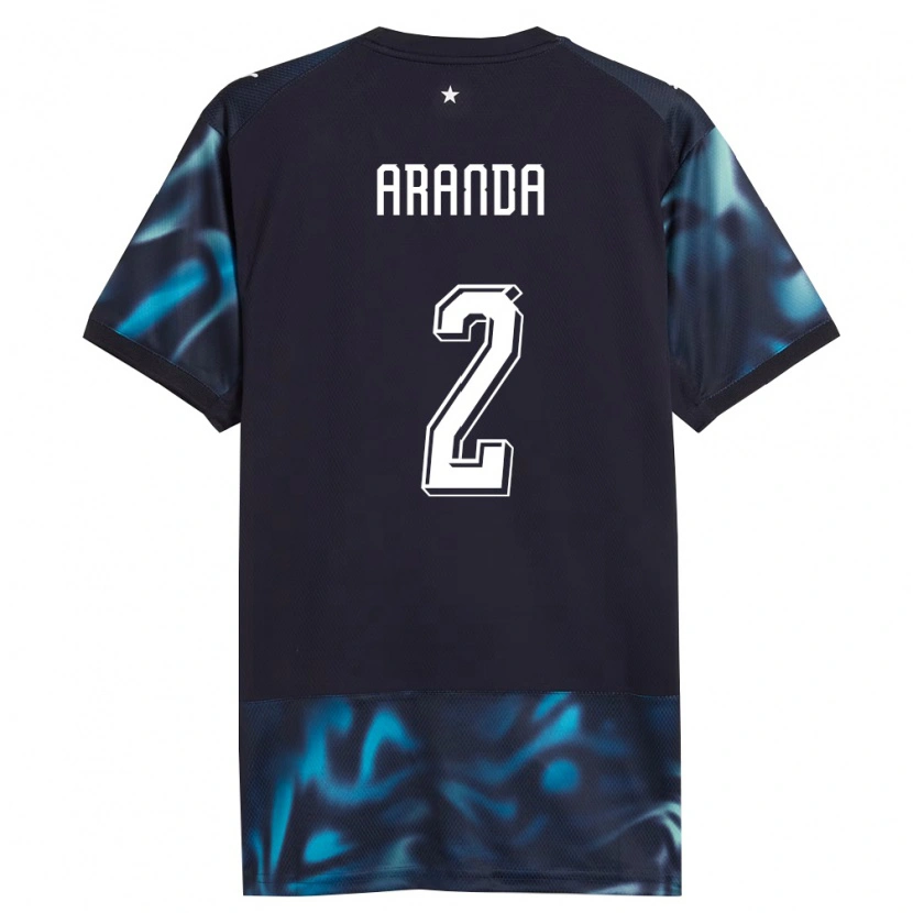 Danxen Men Paraguay Thiago Aranda #2 Navy Sky Blue Away Jersey 26-28 T-Shirt
