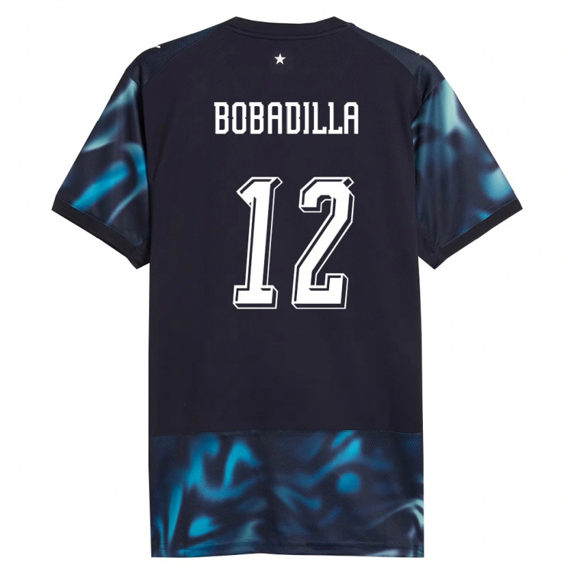 Danxen Men Paraguay Alicia Bobadilla #12 Navy Sky Blue Away Jersey 26-28 T-Shirt