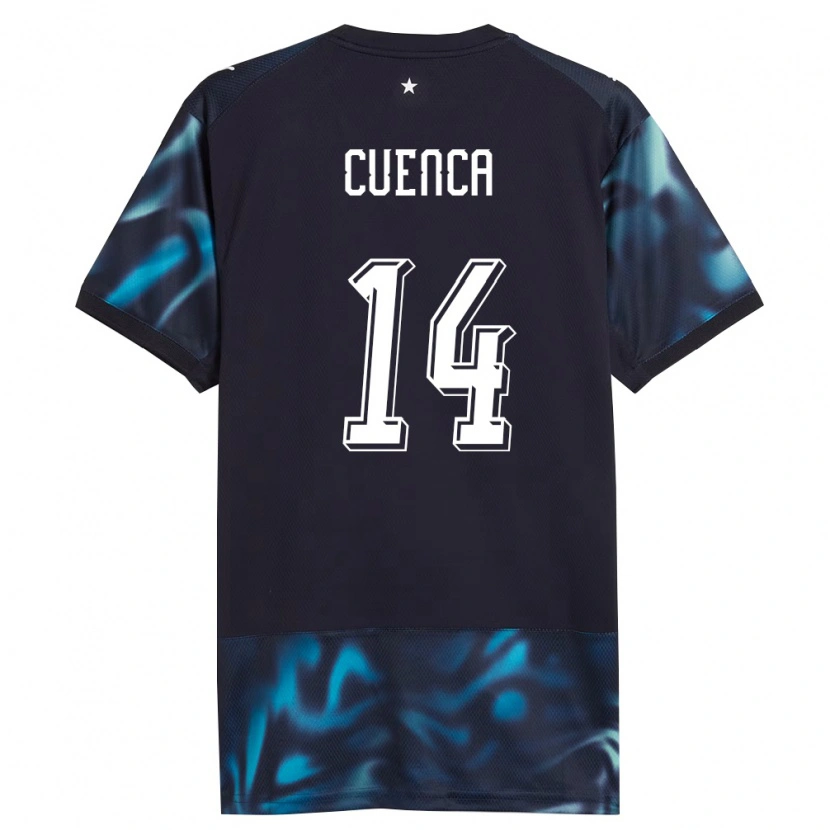 Danxen Men Paraguay Hugo Cuenca #14 Navy Sky Blue Away Jersey 26-28 T-Shirt