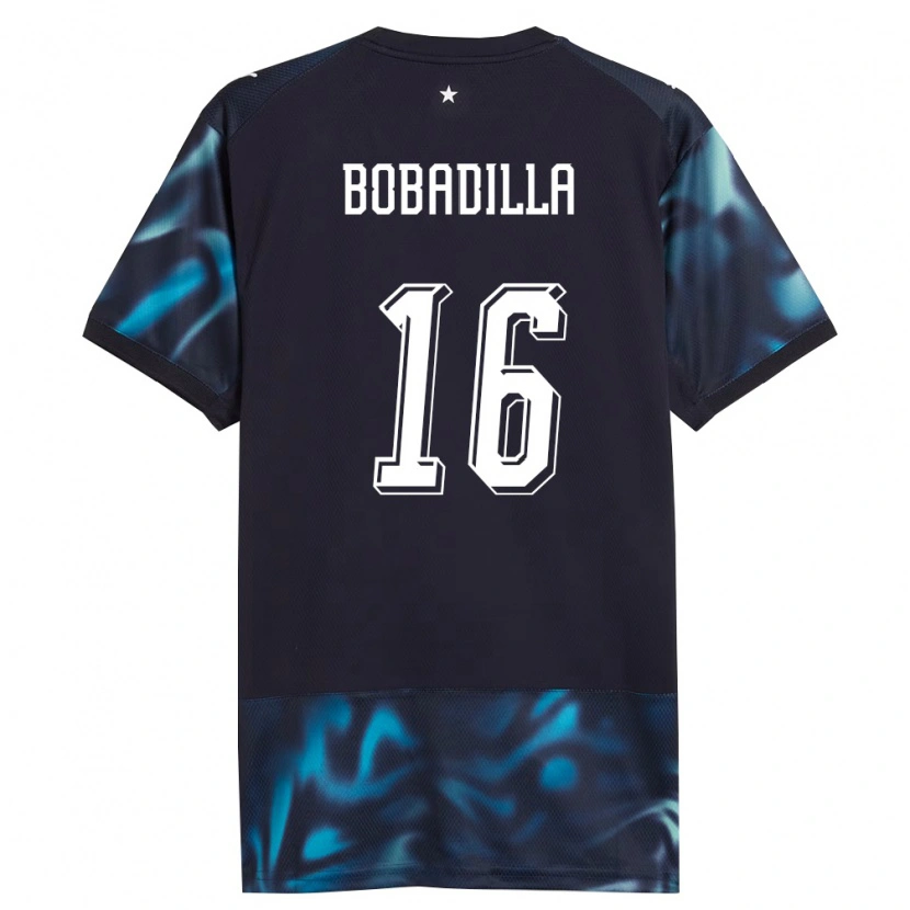 Danxen Men Paraguay Damián Bobadilla #16 Navy Sky Blue Away Jersey 26-28 T-Shirt