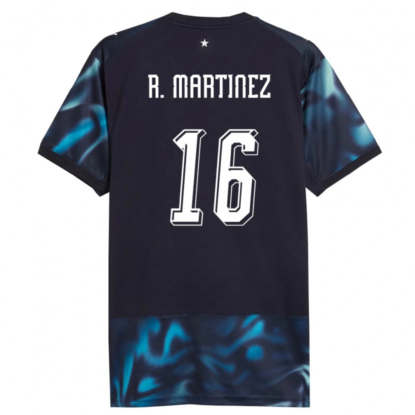 Danxen Men Paraguay Ramona Martínez #16 Navy Sky Blue Away Jersey 26-28 T-Shirt