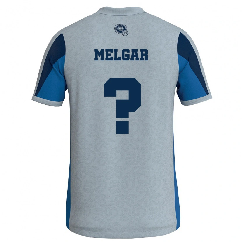 Danxen Men El Salvador Dani Melgar #0 White Sky Blue Away Jersey 26-28 T-Shirt