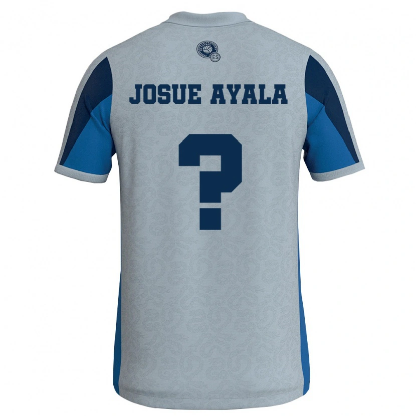 Danxen Men El Salvador Josué Ayala #0 White Sky Blue Away Jersey 26-28 T-Shirt