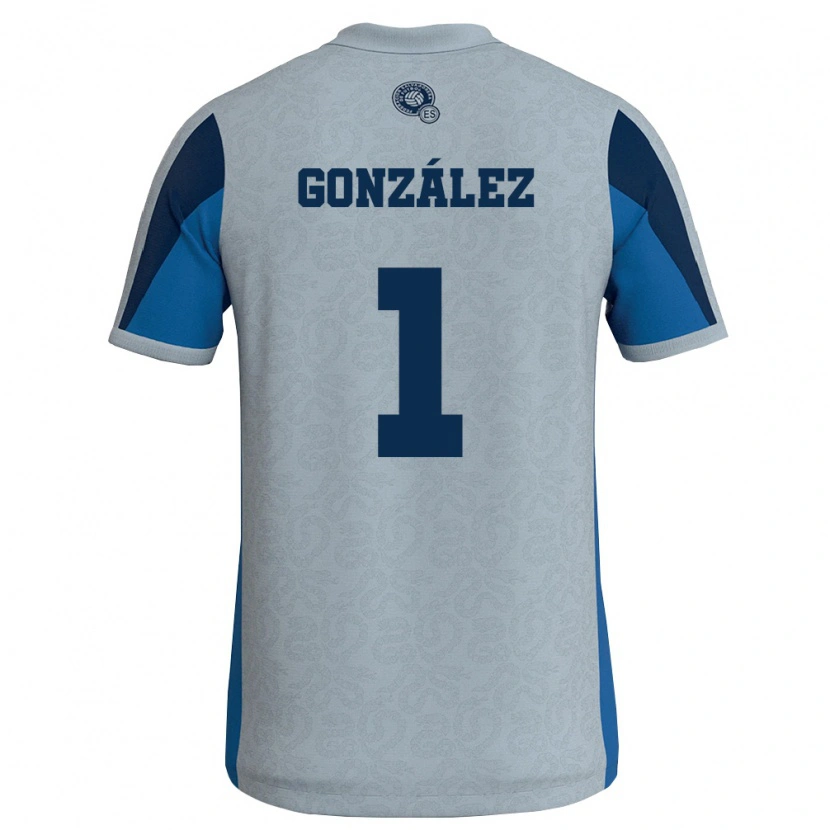 Danxen Men El Salvador Mario González #1 White Sky Blue Away Jersey 26-28 T-Shirt