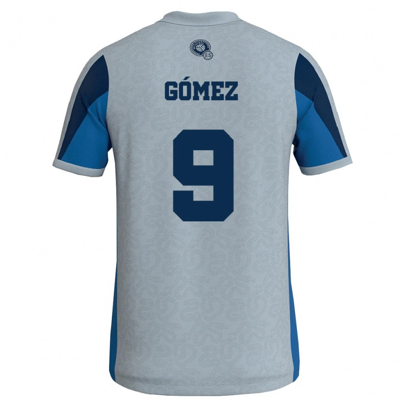 Danxen Men El Salvador Samaria Gómez #9 White Sky Blue Away Jersey 26-28 T-Shirt