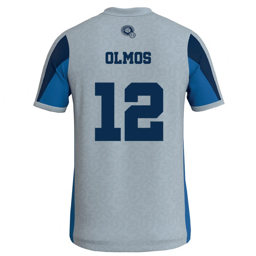 Danxen Men El Salvador Justin Olmos #12 White Sky Blue Away Jersey 26-28 T-Shirt