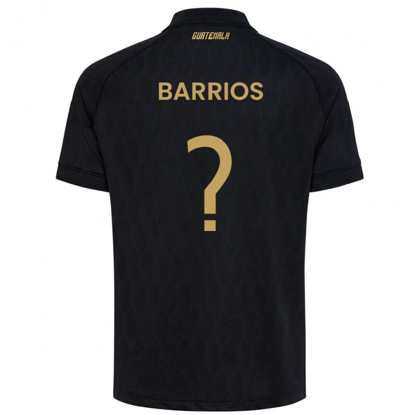 Danxen Men Guatemala Jeniffer Barrios #0 Black Sky Blue White Away Jersey 26-28 T-Shirt