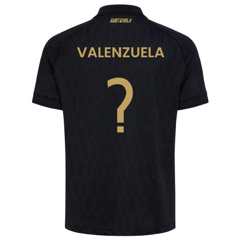 Danxen Men Guatemala Briana Valenzuela #0 Black Sky Blue White Away Jersey 26-28 T-Shirt