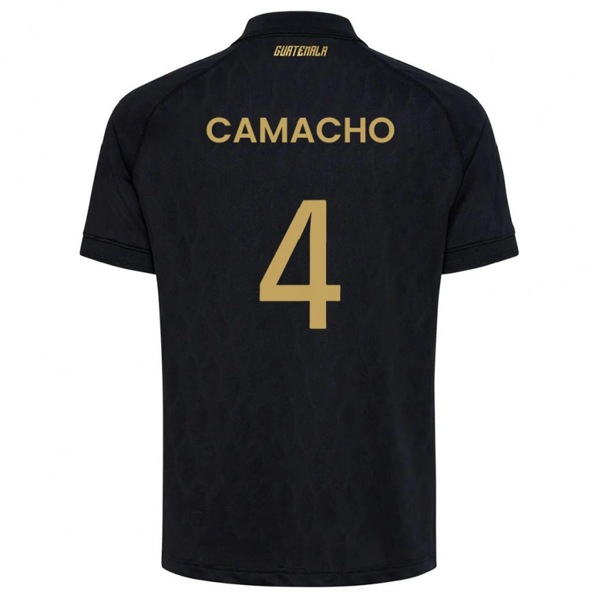 Danxen Men Guatemala Samuel Camacho #4 Black Sky Blue White Away Jersey 26-28 T-Shirt
