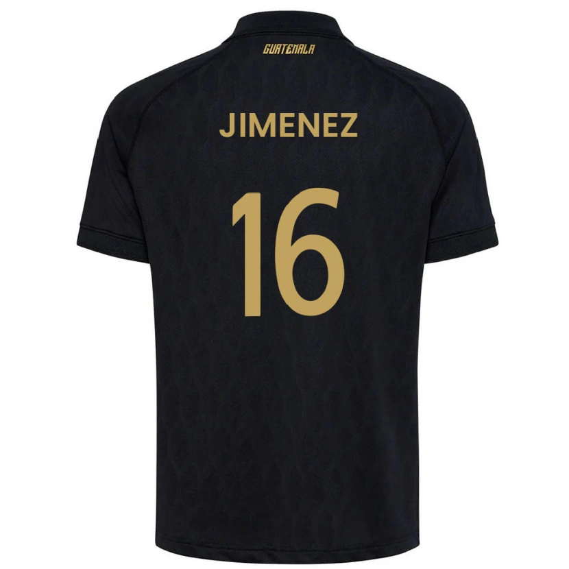 Danxen Men Guatemala Joshua Jimenez #16 Black Sky Blue White Away Jersey 26-28 T-Shirt