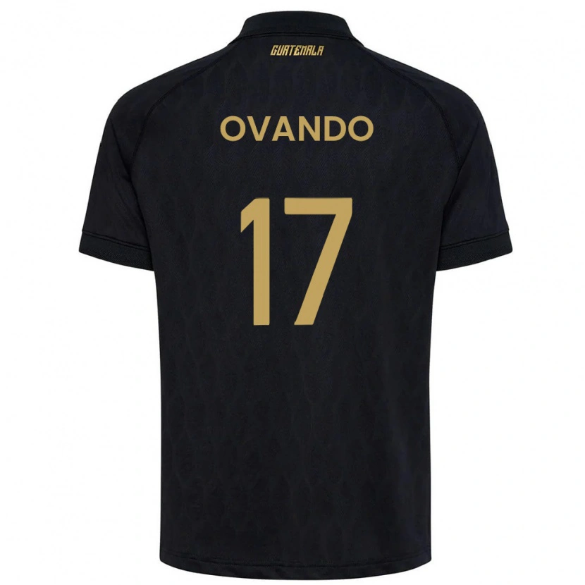Danxen Men Guatemala Sandra Ovando #17 Black Sky Blue White Away Jersey 26-28 T-Shirt