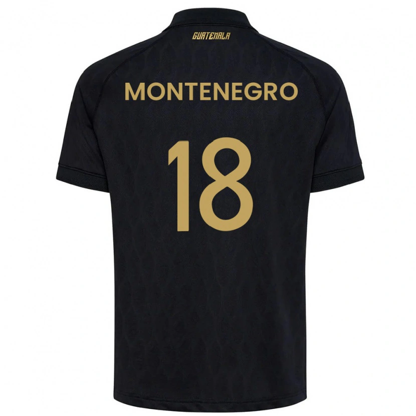Danxen Men Guatemala Vivian Montenegro #18 Black Sky Blue White Away Jersey 26-28 T-Shirt