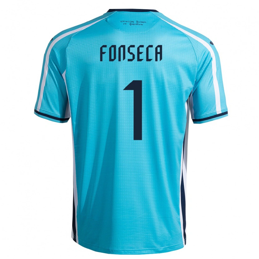 Danxen Men Honduras Harold Fonseca #1 Sky Blue Navy Away Jersey 26-28 T-Shirt
