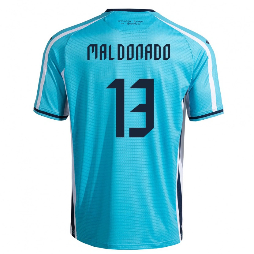 Danxen Men Honduras Edwin Maldonado #13 Sky Blue Navy Away Jersey 26-28 T-Shirt