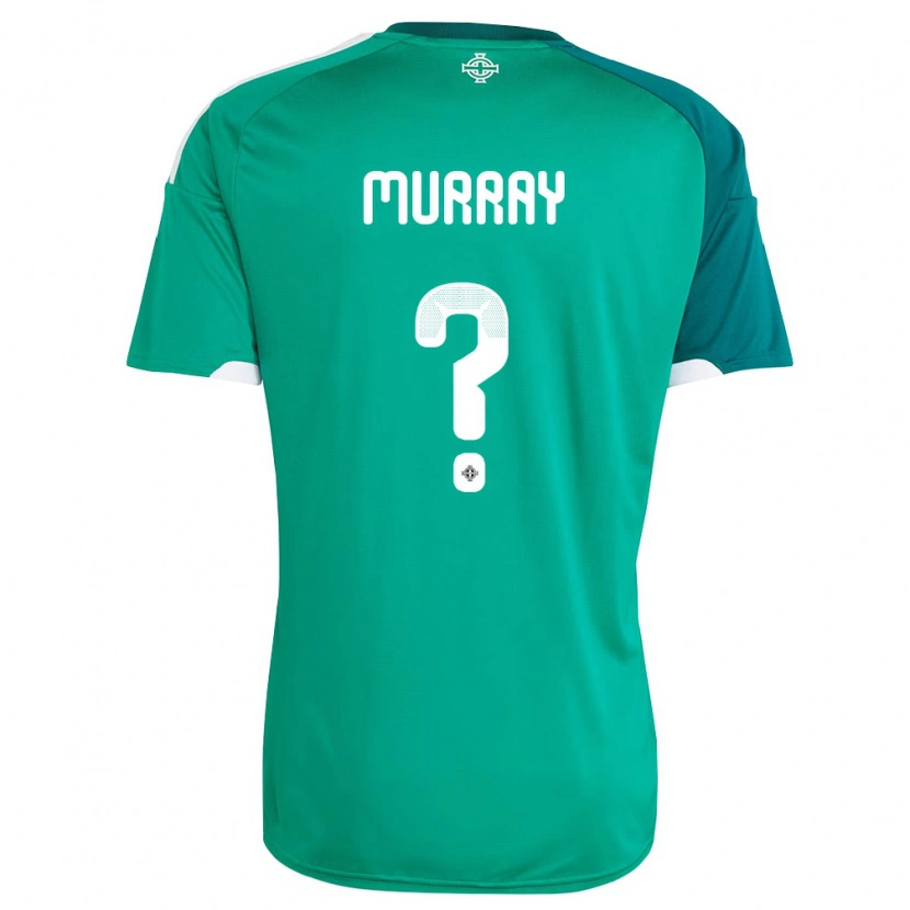 Danxen Women Northern Ireland Cillian Murray #0 Green White Home Jersey 26-28 T-Shirt