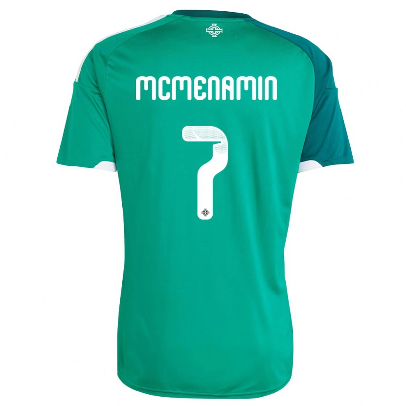 Danxen Women Northern Ireland Conor Mcmenamin #7 Green White Home Jersey 26-28 T-Shirt