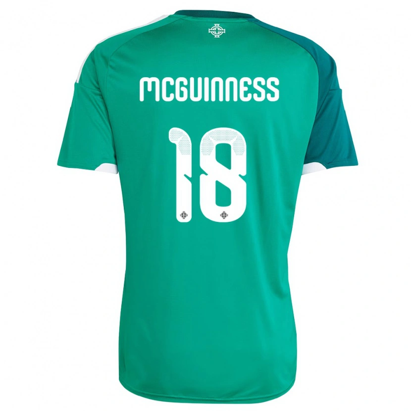 Danxen Women Northern Ireland Caitlin Mcguinness #18 Green White Home Jersey 26-28 T-Shirt