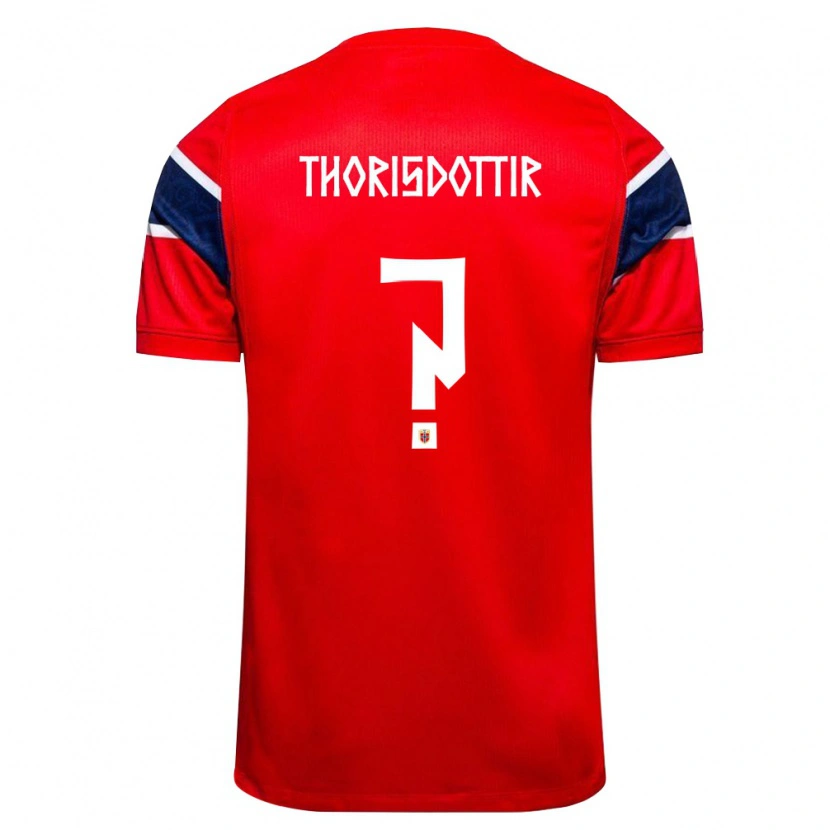 Danxen Women Norway Maria Thorisdottir #0 Red Navy White Home Jersey 26-28 T-Shirt