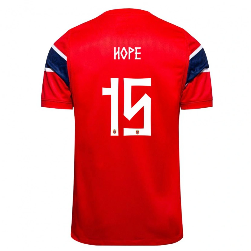 Danxen Women Norway Mikkel Hope #15 Red Navy White Home Jersey 26-28 T-Shirt