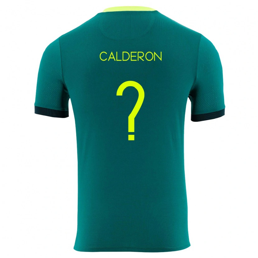 Danxen Women Bolivia Micaela Calderon #0 Green Yellow Black Home Jersey 26-28 T-Shirt