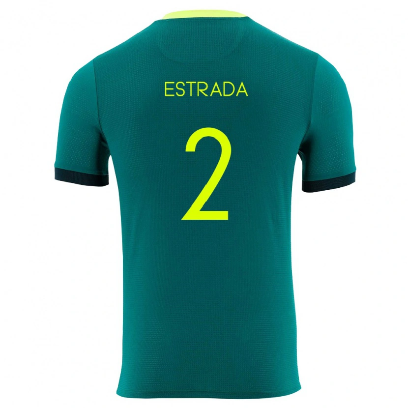Danxen Women Bolivia Kenyhiro Estrada #2 Green Yellow Black Home Jersey 26-28 T-Shirt