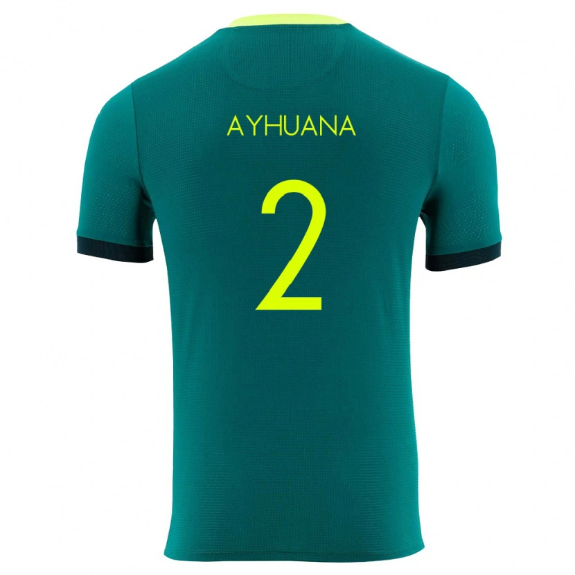 Danxen Women Bolivia Anderson Ayhuana #2 Green Yellow Black Home Jersey 26-28 T-Shirt