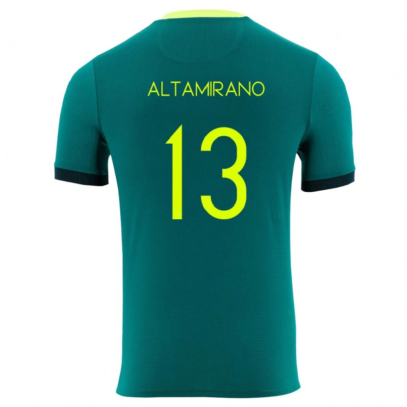 Danxen Women Bolivia Sebastian Altamirano #13 Green Yellow Black Home Jersey 26-28 T-Shirt