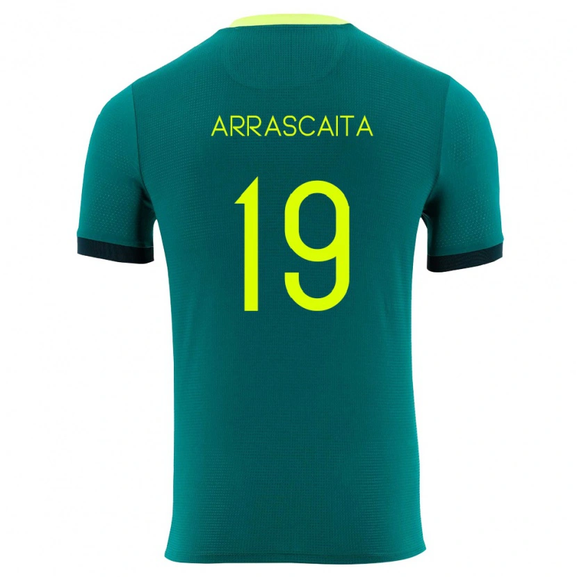 Danxen Women Bolivia Jaime Arrascaita #19 Green Yellow Black Home Jersey 26-28 T-Shirt