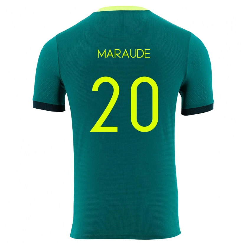 Danxen Women Bolivia Jesús Maraude #20 Green Yellow Black Home Jersey 26-28 T-Shirt