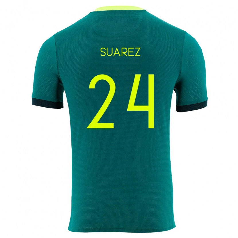 Danxen Women Bolivia Marcelo Suárez #24 Green Yellow Black Home Jersey 26-28 T-Shirt