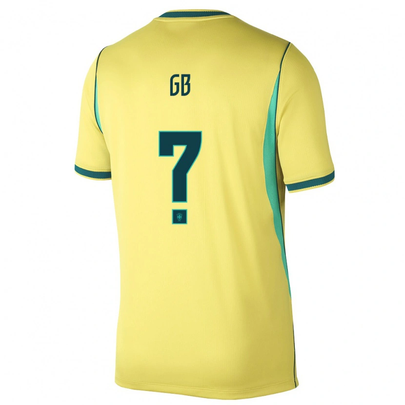 Danxen Women Brazil Gb #0 Yellow Green Home Jersey 26-28 T-Shirt
