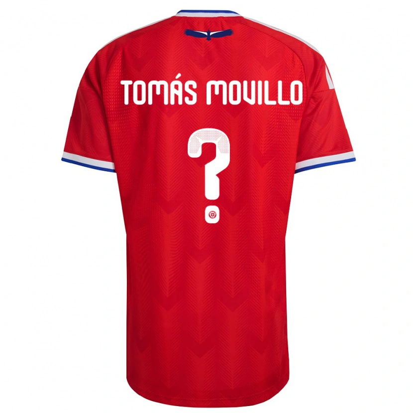 Danxen Women Chile José Tomás Movillo #0 Red White Blue Home Jersey 26-28 T-Shirt