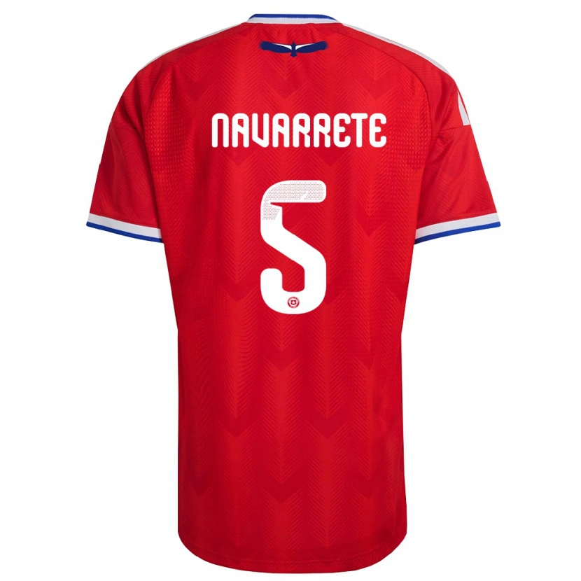 Danxen Women Chile Martín Navarrete #5 Red White Blue Home Jersey 26-28 T-Shirt