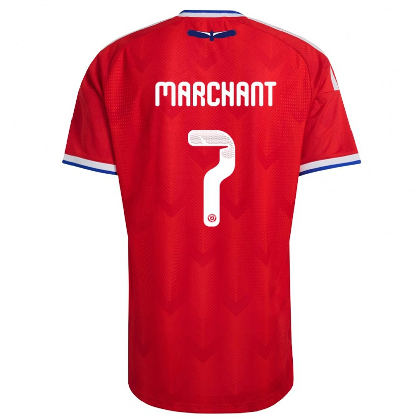 Danxen Women Chile Francisco Marchant #7 Red White Blue Home Jersey 26-28 T-Shirt
