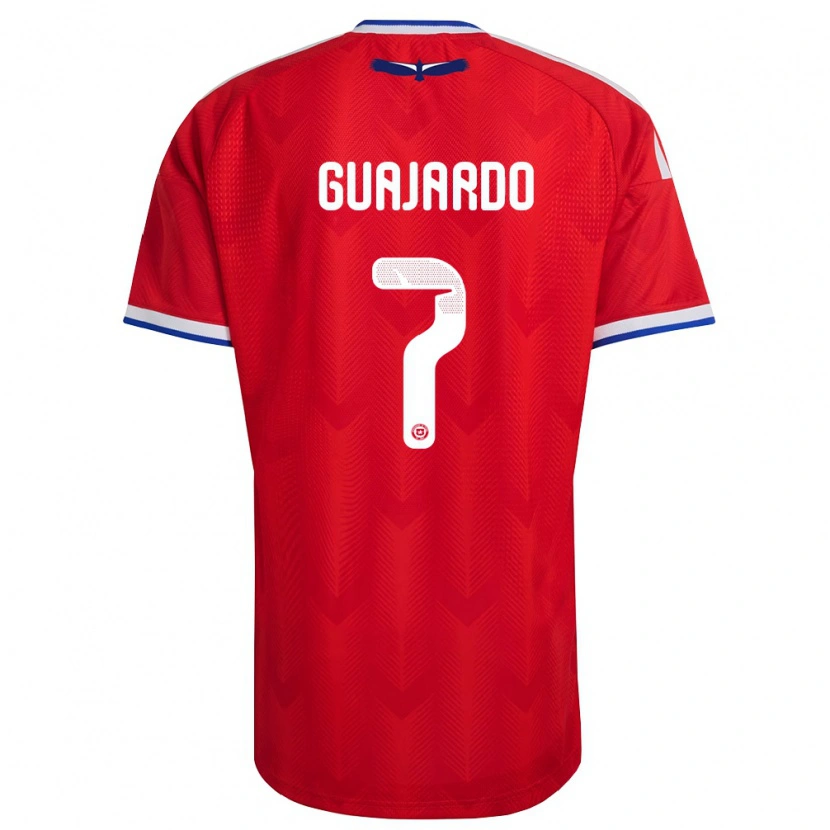 Danxen Women Chile Paolo Guajardo #7 Red White Blue Home Jersey 26-28 T-Shirt
