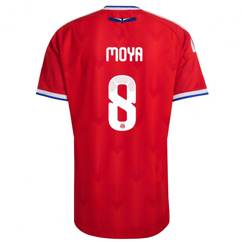 Danxen Women Chile Flavio Moya #8 Red White Blue Home Jersey 26-28 T-Shirt
