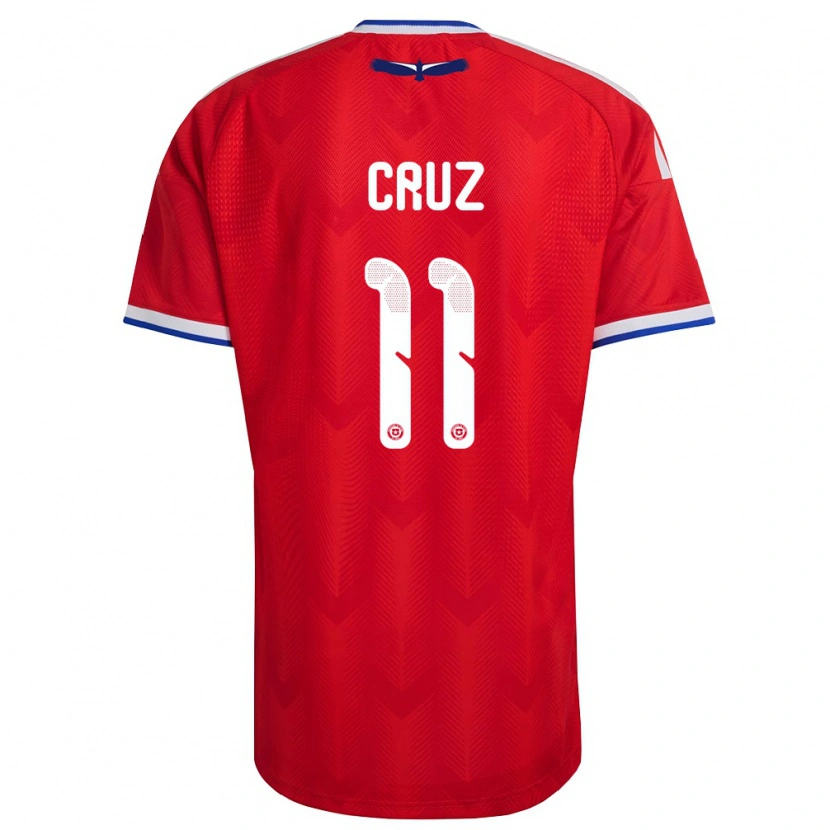 Danxen Women Chile Joan Cruz #11 Red White Blue Home Jersey 26-28 T-Shirt