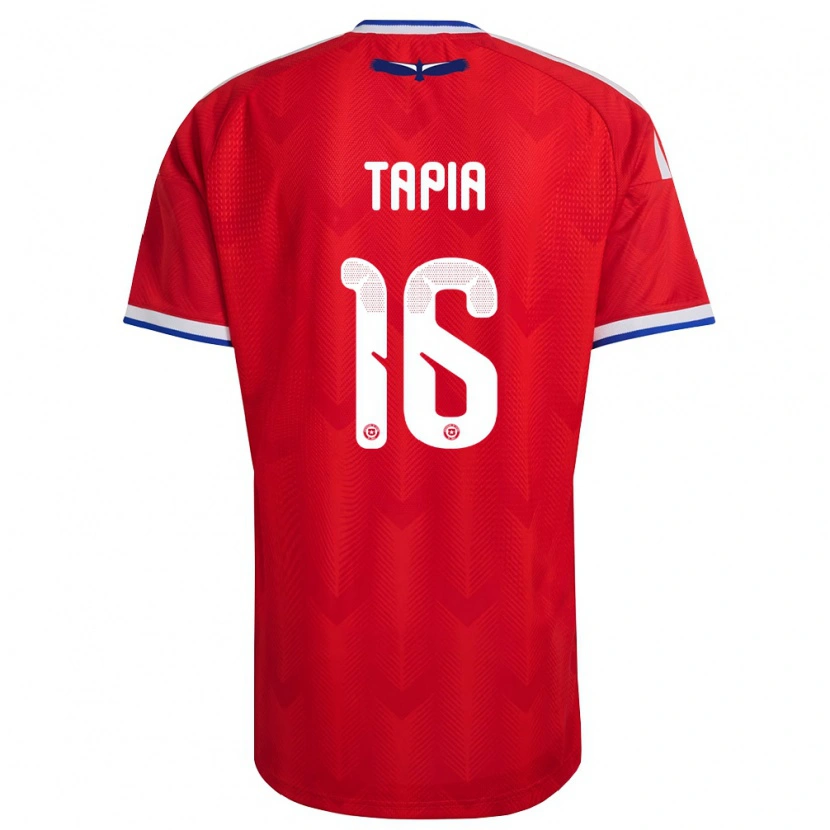 Danxen Women Chile Gonzalo Tapia #16 Red White Blue Home Jersey 26-28 T-Shirt
