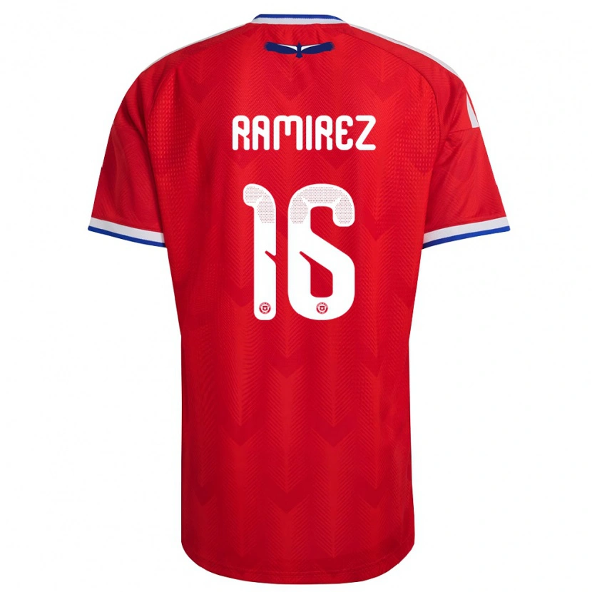 Danxen Women Chile Vicente Ramírez #16 Red White Blue Home Jersey 26-28 T-Shirt
