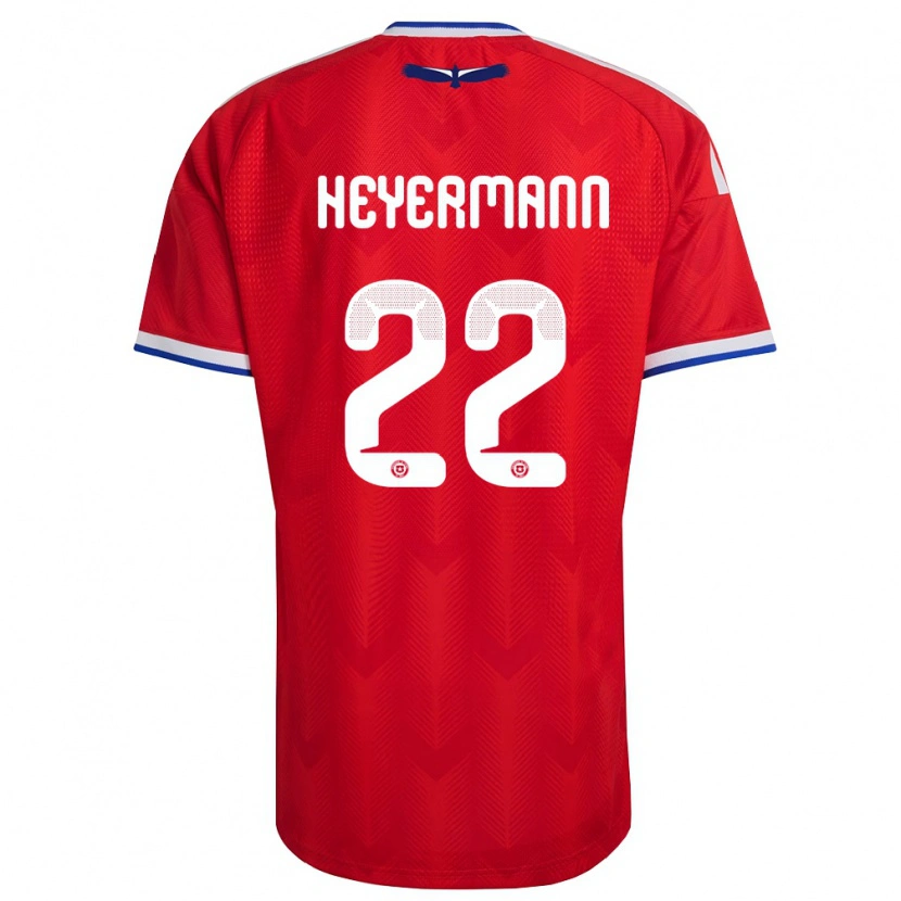 Danxen Women Chile Agustina Heyermann #22 Red White Blue Home Jersey 26-28 T-Shirt