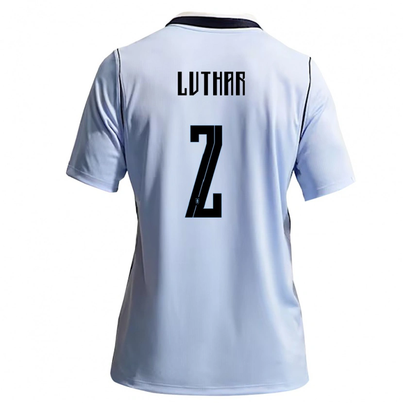 Danxen Women Uruguay Thiago Luthar #2 Sky Blue White Home Jersey 26-28 T-Shirt