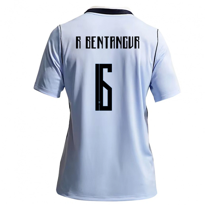 Danxen Women Uruguay Rodrigo Bentancur #6 Sky Blue White Home Jersey 26-28 T-Shirt