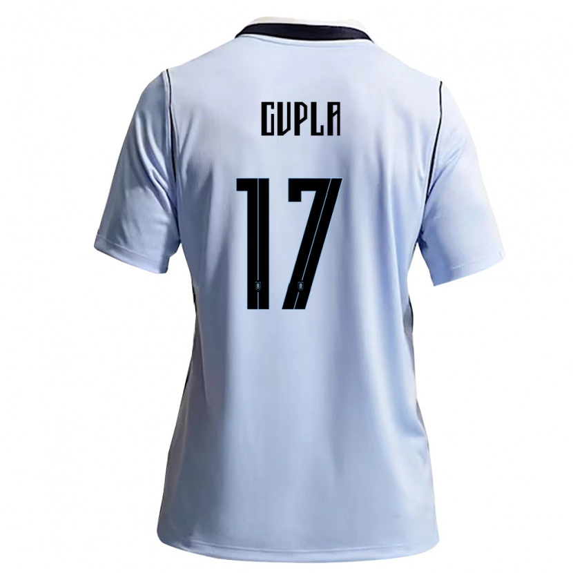 Danxen Women Uruguay Renzo Cupla #17 Sky Blue White Home Jersey 26-28 T-Shirt