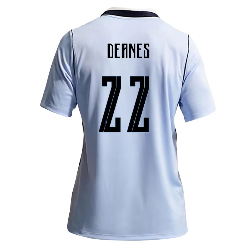 Danxen Women Uruguay Tiago Deanes #22 Sky Blue White Home Jersey 26-28 T-Shirt