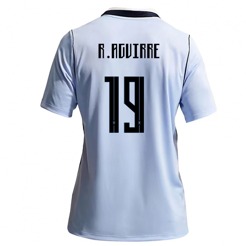 Danxen Women Uruguay Rodrigo Aguirre #19 Sky Blue White Home Jersey 26-28 T-Shirt