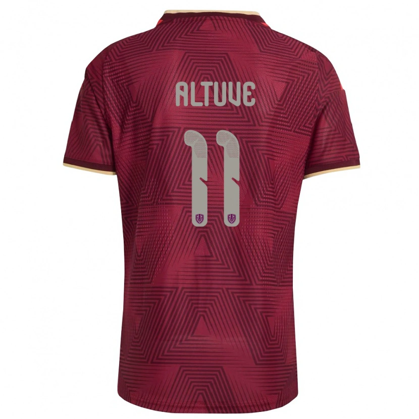 Danxen Women Venezuela Oriana Altuve #11 Burgundy Gold Yellow Home Jersey 26-28 T-Shirt