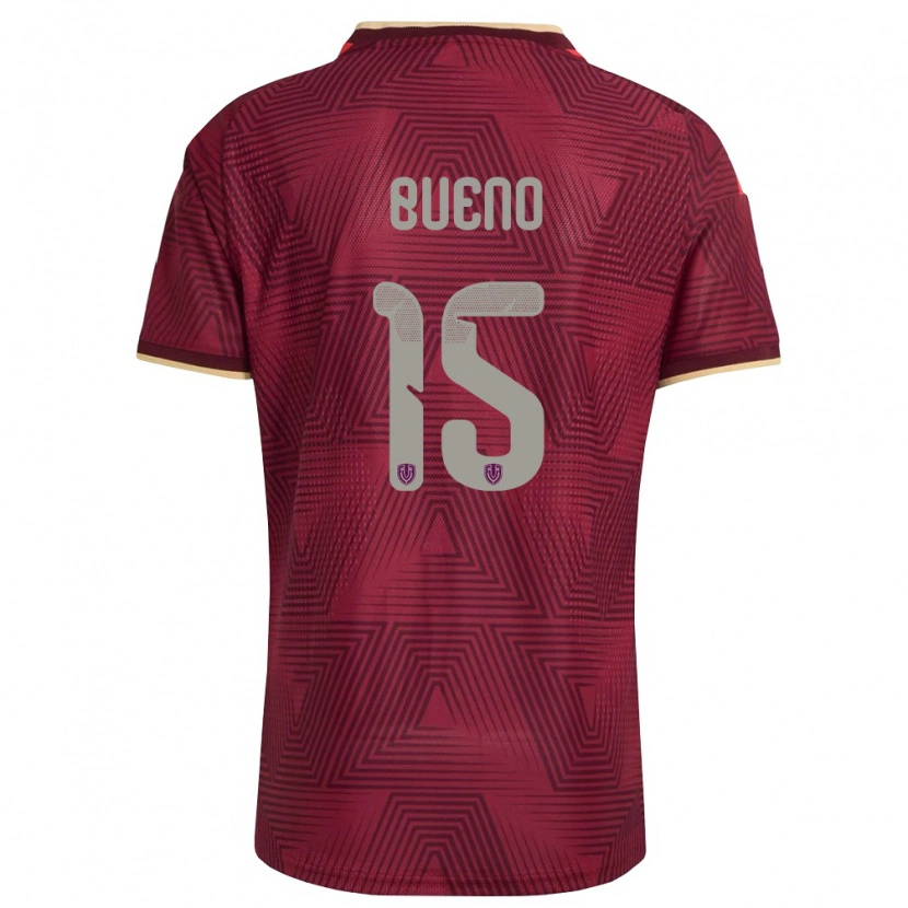 Danxen Women Venezuela Jesús Bueno #15 Burgundy Gold Yellow Home Jersey 26-28 T-Shirt