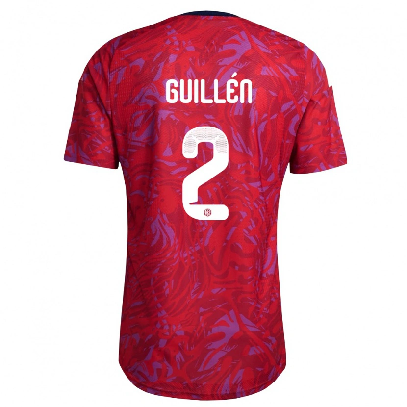 Danxen Women Costa Rica Gabriela Guillen #2 Red Purple Navy Home Jersey 26-28 T-Shirt